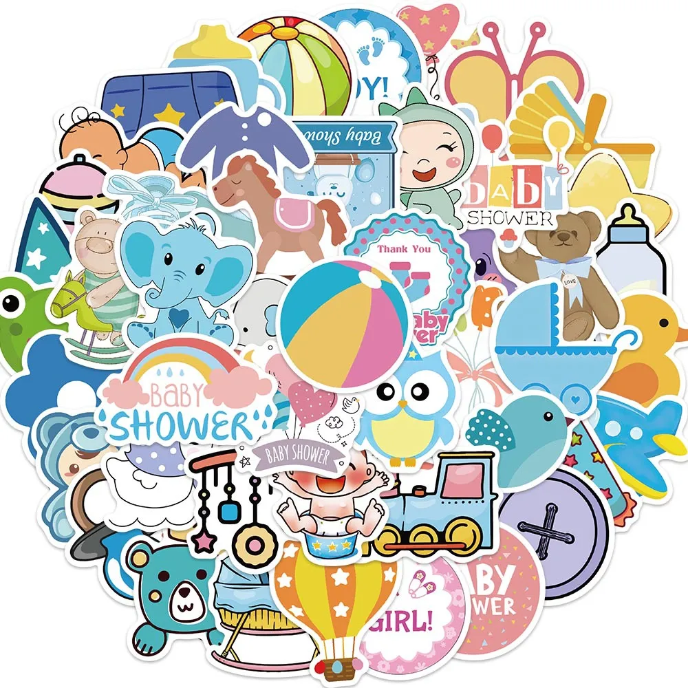 Baby Rave Sticker DHgate.com:50 PCS Baby Shower Kids Stickers, PVC DIY Decals for Car ...
