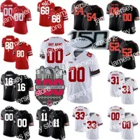 American College Football Wear Custom S-6XL NCAA College Ohio State Buckeyes Football Jerseys 44 J.T. Tuimoloau 33 Jack Sawyer 4 Julian Fleming 77 Paris Johnson Jr. 1