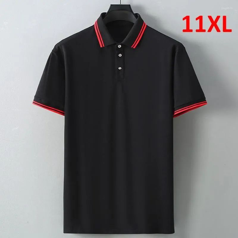 Męskie polo letnia koszula polo Mężczyźni plus rozmiar 10xl 11xl koszule solidne kolory