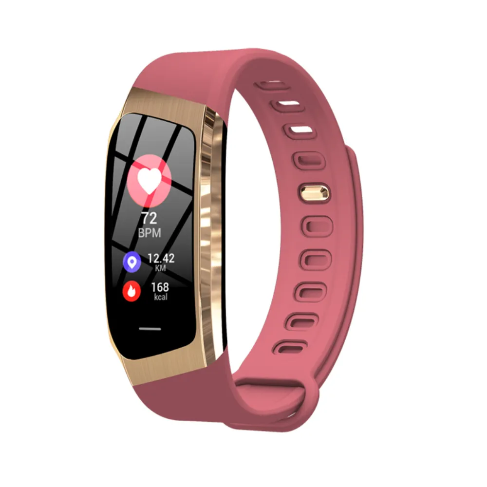 E18 Smart Bracelet Bracelet Harder Dative Monitor Monitor Fitness Activity Tracker Smart Watch Водонепроницаемые мужчины Женщины спортивные запястья полоса