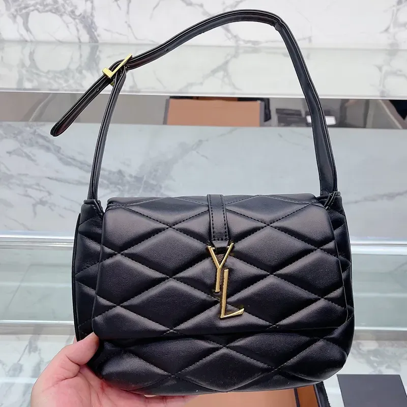 le57 hobo Bag Designer Handbag Shoulder For Women Underarm HandBags Black Shoulder Bag Luxurys Leather Clutch Tote Bags Fashion Ladies Purses Diamond Lattice