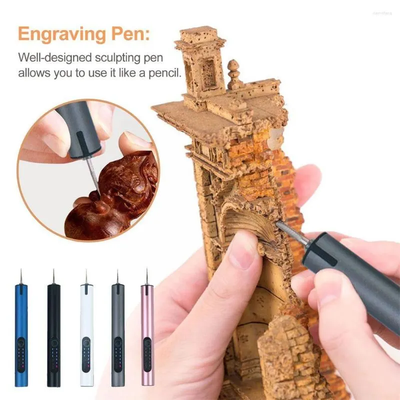 Cordless Grinding Tool Electric Mini DIY Metal Glass Ceramic Engraver Pen  Kit