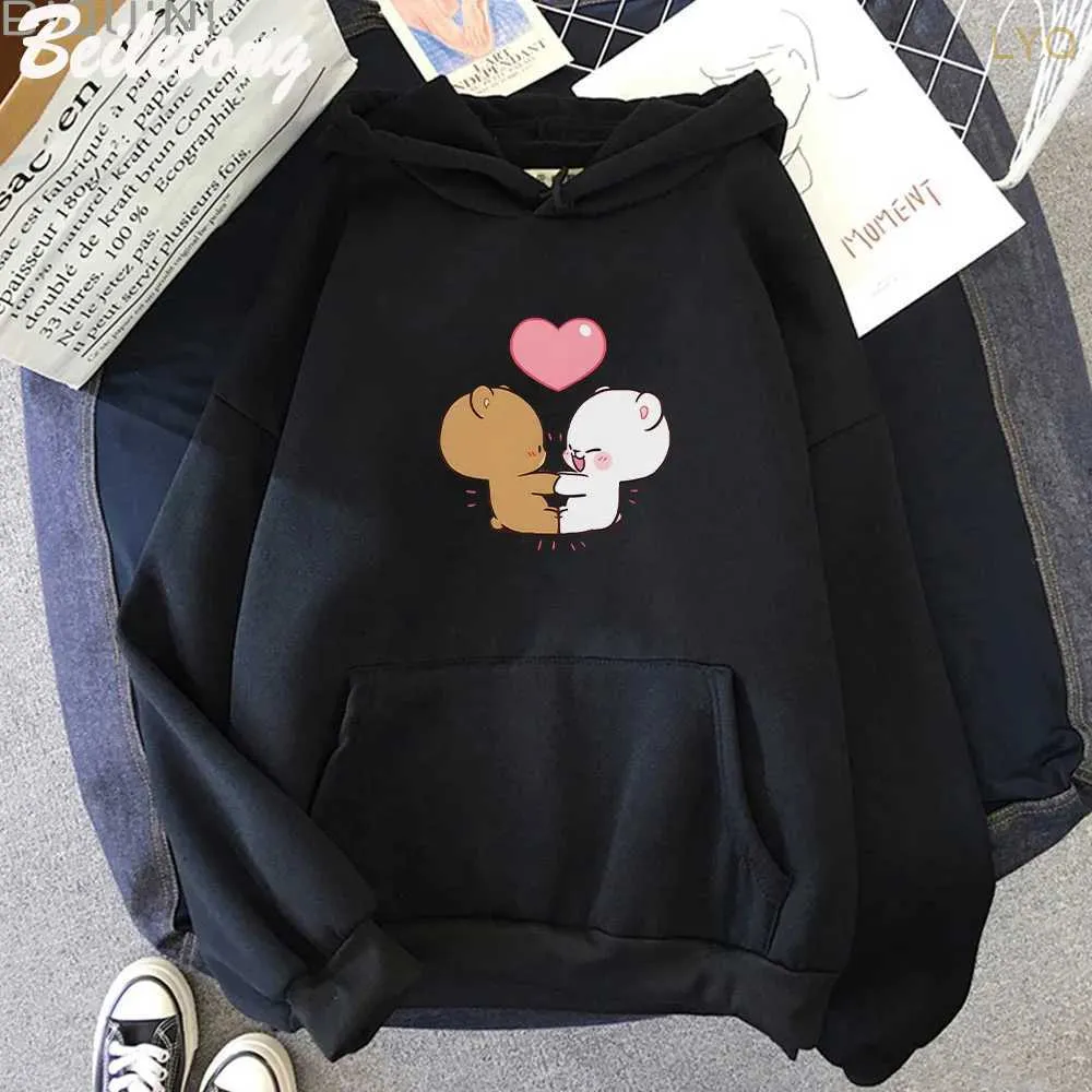 Streetwear Kawaii Hoodies: Milk and Mocha