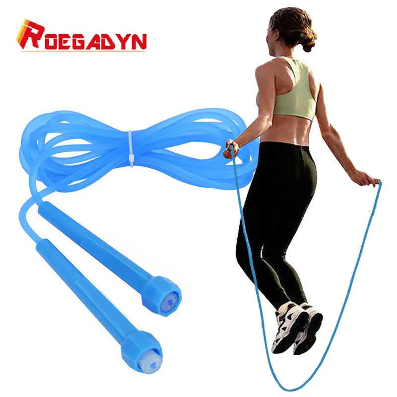 Jump Ropes ROEGADYN Children Entertainment Rubber Jump Rope Secondary School Examination dents Training High Speed Skipping Rope P230425