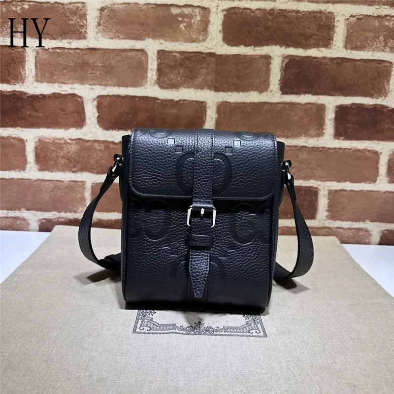 Designer Luxury jumbo G small messenger Shoulder Bag 760235 leather Black Wallet 7A Best Quallity