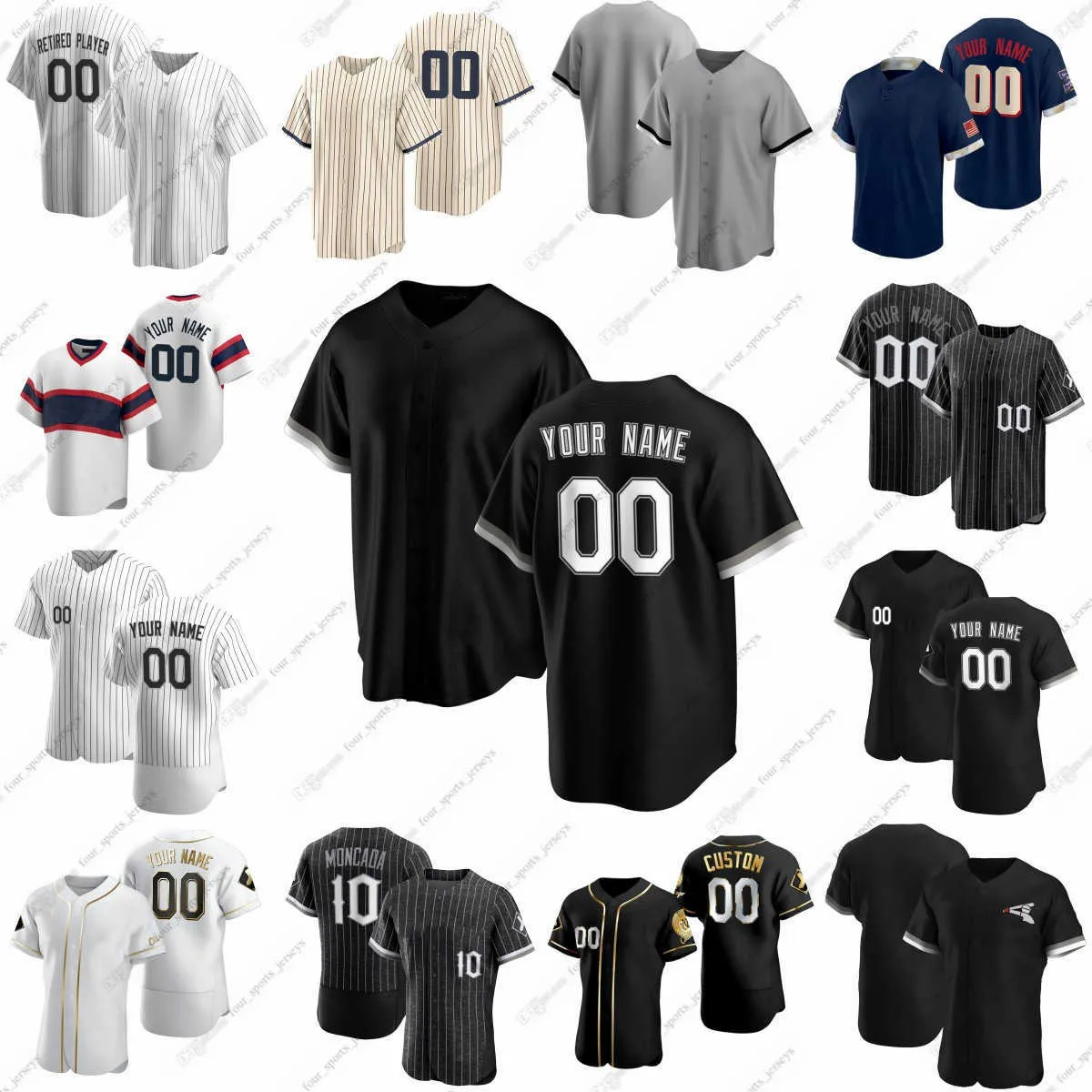 Custom white sox baseball jerseys outlet