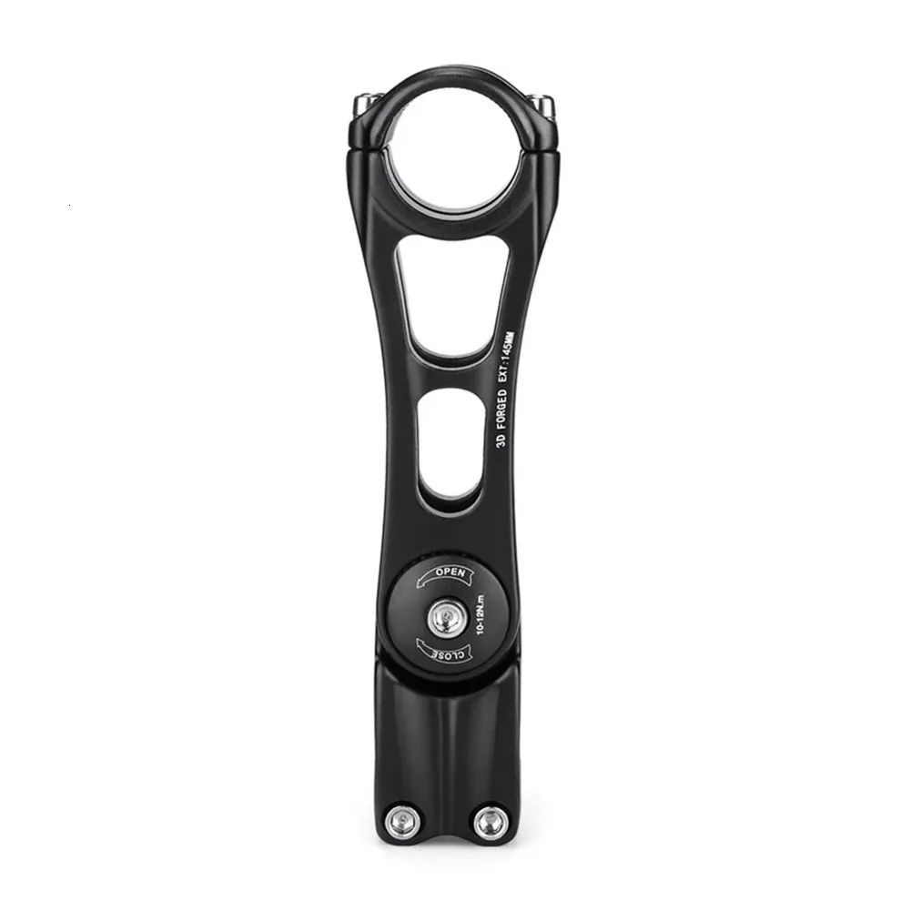 Tige Guidon Vélo CNC LAFGUR Potence De Guidon Court, 25.4x35mm LUNJE Alliage D'Aluminium Creux Vélo Potence De Guidon Potence Guidon Vélo