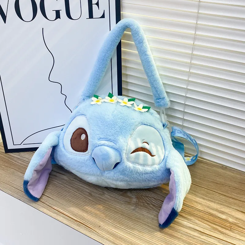 Wholesale Lilo&Stitch new products cute plush toys Crossbody bag girl shopping bag convenient handbag