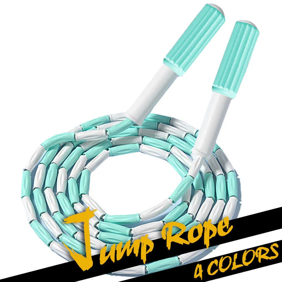 Jump Ropes Gobygo Children Bamboo Hopping Rope Professional Non-Slip Handle Kid Outdoor Sports Boys Girls Hopp Träningsverktyg Hoppningsrep P230425