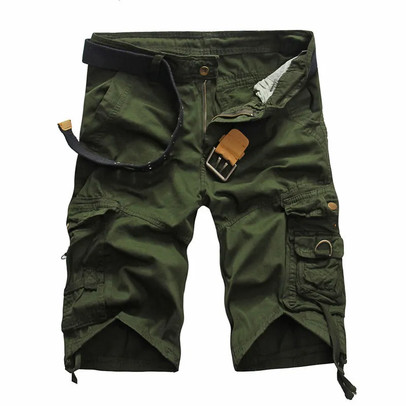 Pantaloncini da uomo pantaloncini da carico militare da uomo mimetico pantaloncini tattici uomini cotone lavorano pantaloni corti maschi casual plus size 230426