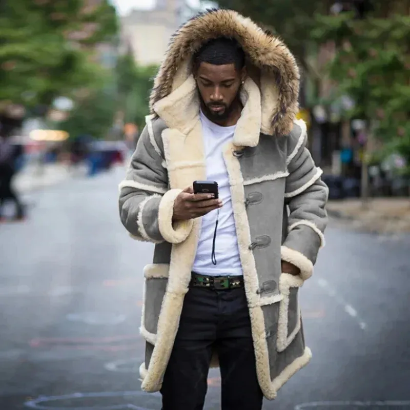 Mens leather winter coats sale online