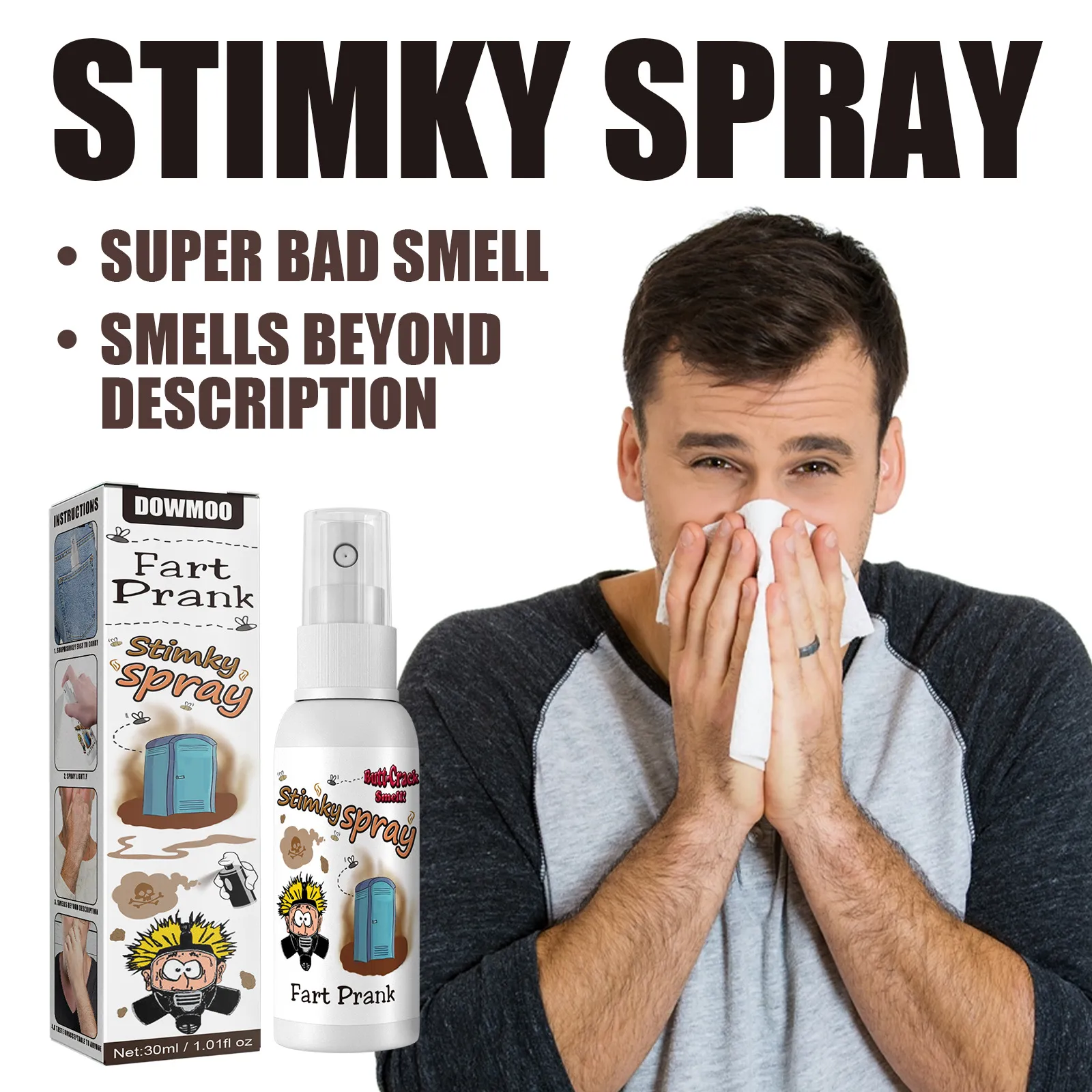 Interesting Stinky Ass Femfresh Spray Easy To Carry Liquid Ass Fart  Femfresh Spray Strong Smell Fart Prank Stinky Femfresh Spray From  Rayhongoffical, $0.95