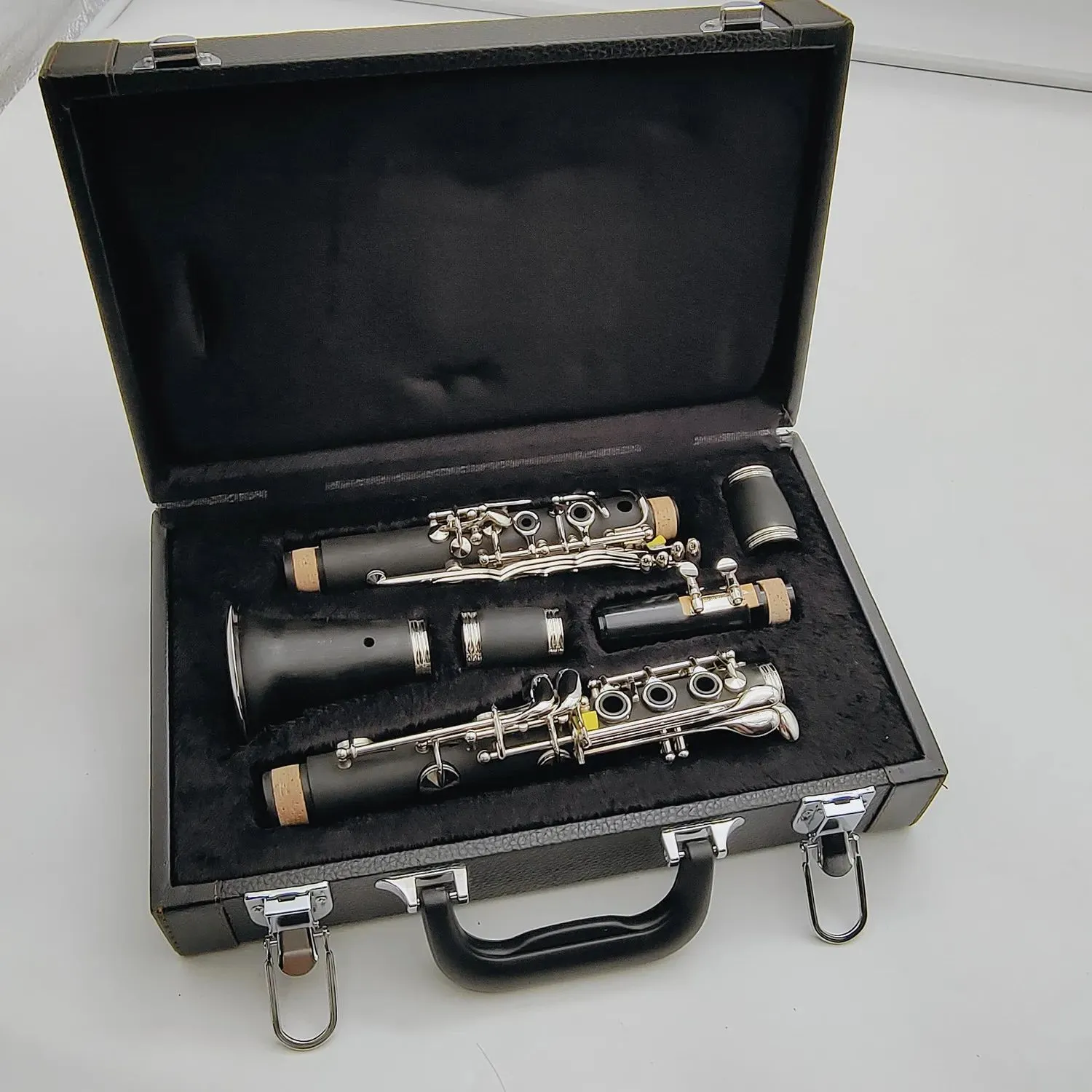 Clarinette professionnelle C Tune en bois d'ébène ou en bakélite, clés plaquées argent avec embout, livraison gratuite