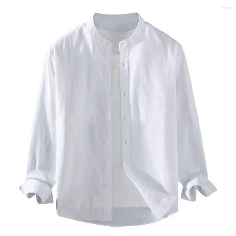 القمصان غير الرسمية للرجال الرجال الأبيض الصلبة خمر 2023 رجال harajuku الموضة قميص كبير الحجم الذكور بلوزات الشارع السوداء