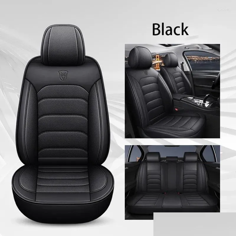 Fundas de asiento de coche Ers Getsocio Cuero de alta calidad Er para todos los Medels X3 X1 X4 X5 X6 Z4 525 520 F30 F10 E46 E90 Accesorios Car-St Drop Ota1Y