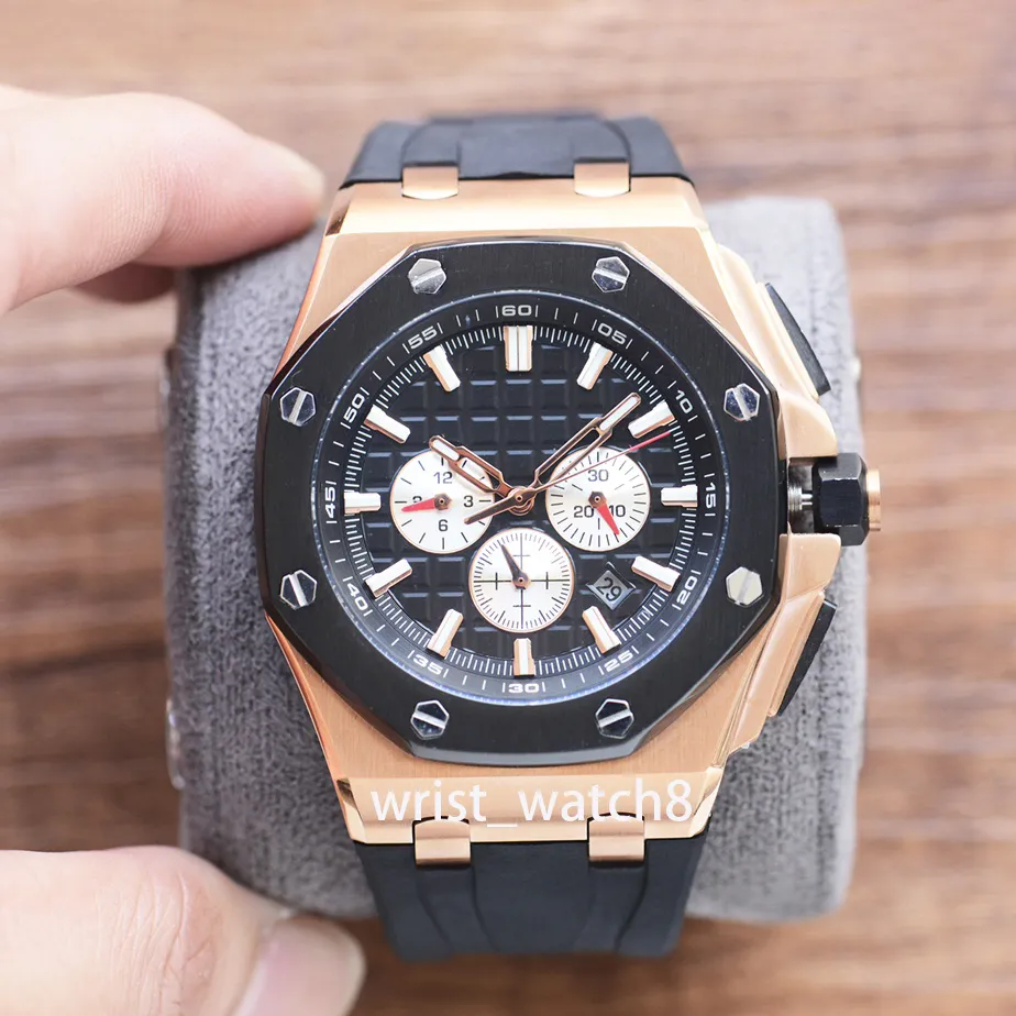 high quality mens designer watch 42mm Sapphire glass 3126 fully automatic mechanical movement stainless steel index dial octagonal night light waterproof watch