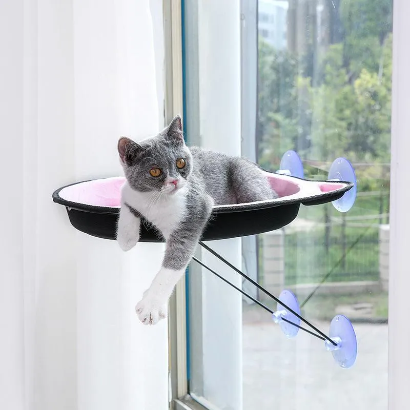 Scratchers Cat Bed Sug Cup hängande kull för katter Fyra säsonger Universal Hanging Window Sill Pet Supplies Window Lounger Dropshipping