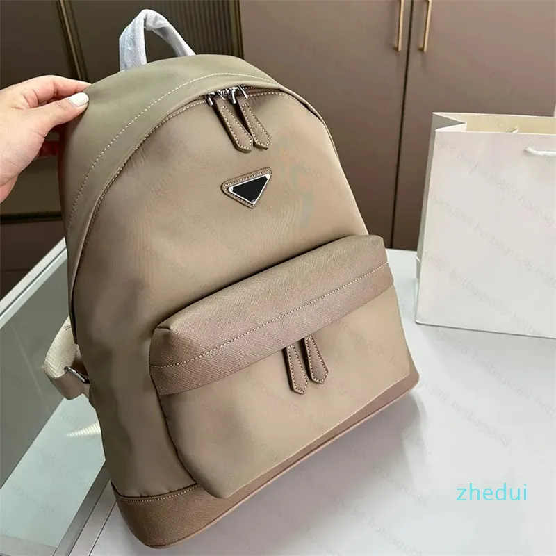 2023-Designer rugzak unisex luxe zwarte rugzakken schooltassen groot formaat nylon studenten tas buitenshuis reis schoudertassen rugzak voor man vrouw