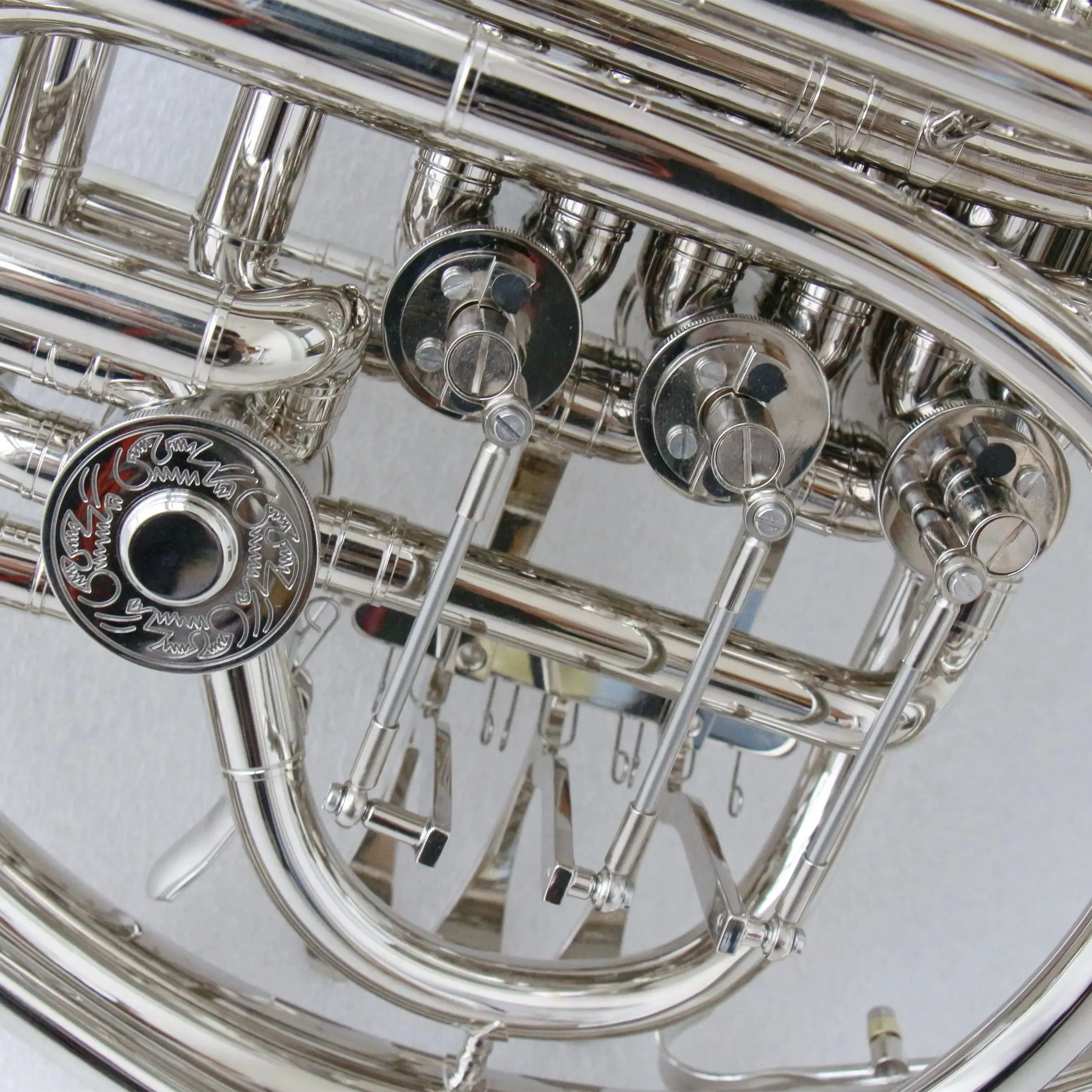 case durable Bb/F nickel plated french horn copy famous brand double french horn