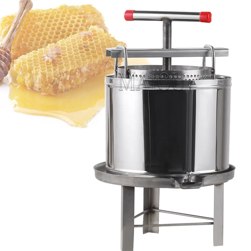 Rostfritt stål honungspress bin maskin liten biodling verktyg honungsfilter honungspress filter hushåll användning
