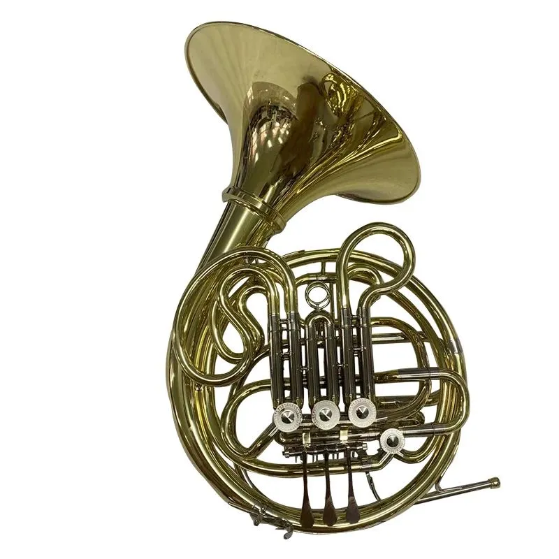 High quality professional selling yellow brass double keys french horn