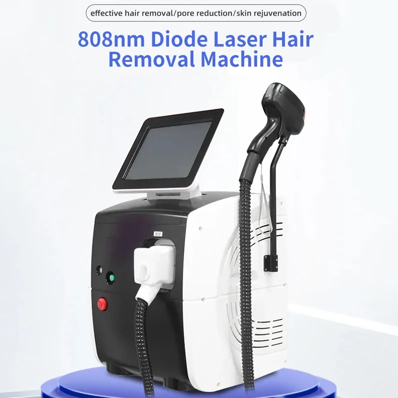Wielki rozmiar Spot Szybka maszyna do usuwania włosów 808 nm Diode laserowa skóra wybielanie bezbolesne włosy Usuń maszynę do depilacji