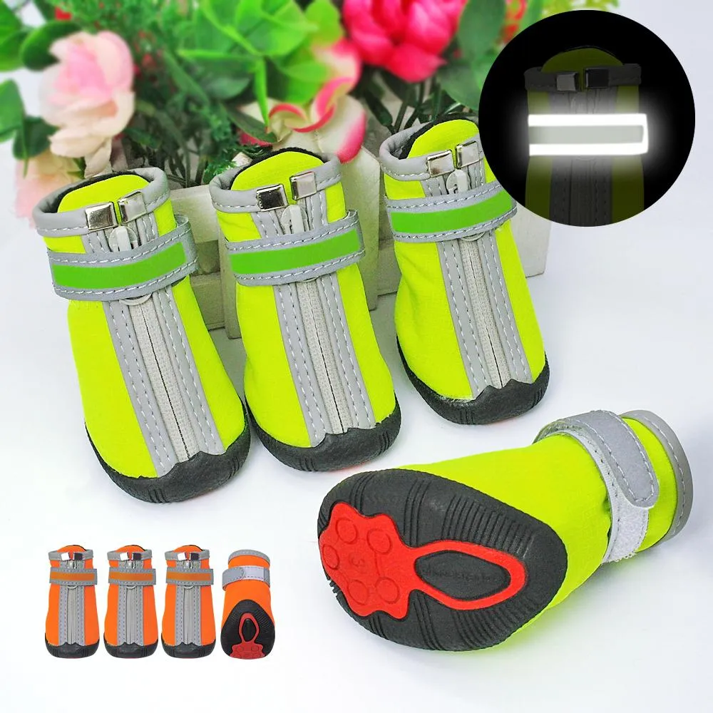 Shoes Waterproof Dog Shoes for Large Dogs Antislip Winter Reflective Pet Rain Boots Footwear for Small Big Dog Size 5