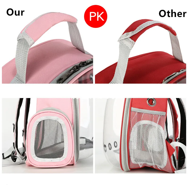 Carrier for Cats Outdoor Pet Shoulder Bag Carriers Portable Pet Cat Dog Backpack Transparent and Breathable Suitable for Small Dogs Cats