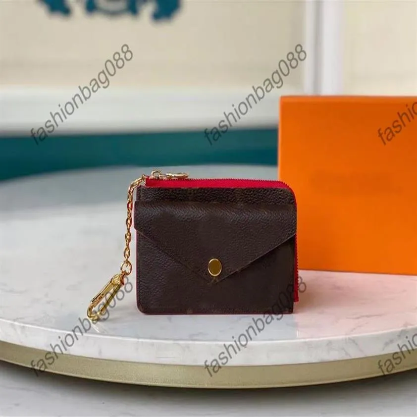 M69431 Uchwyt karty Recto Verso Designer moda damska mini zippy organizator portfel moneta torebka torebka pasek urok Klucz Klucz Pouch Pochette AC2793