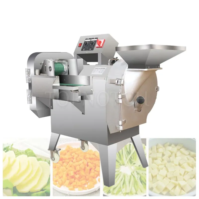 自動フルーツ野菜ポテト大根スライス切断機ダブルヘッド野菜カッター