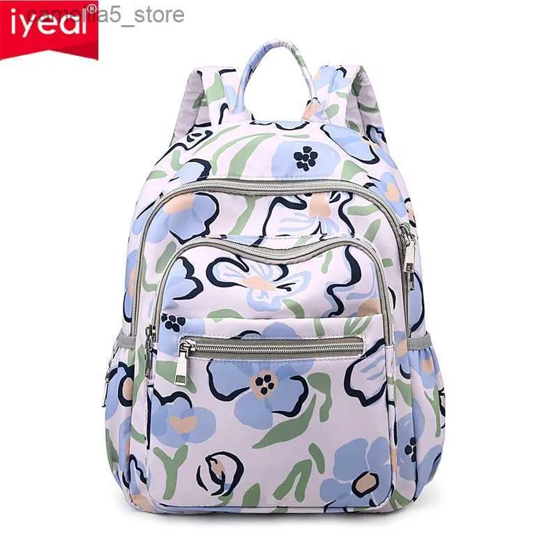 Sacs à couches maman sac automne nouveau imprimé Multi fonctionnelle Mère et sac enfant voyage en plein air grande capacité Mom Sac Mompack Q231127