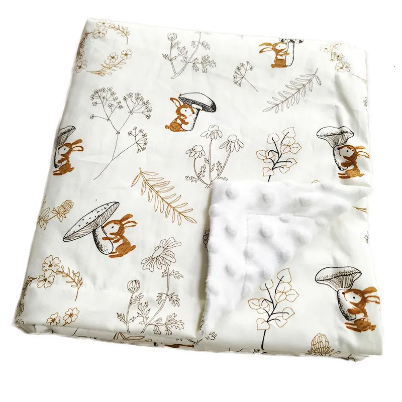 Filtar Swaddling Baby Cotton Thin Super Soft Beans Spädbarn Född Småbarn Filt Strippad Swaddle Wrap Bedding Covers Bubbles 230426