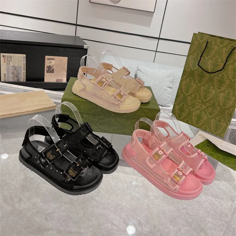 designer sandal women wide thick sandals platform sliders sandales hook loop nude sandles shoes classic brand beach casual woman beach velcro sandels 10A with box