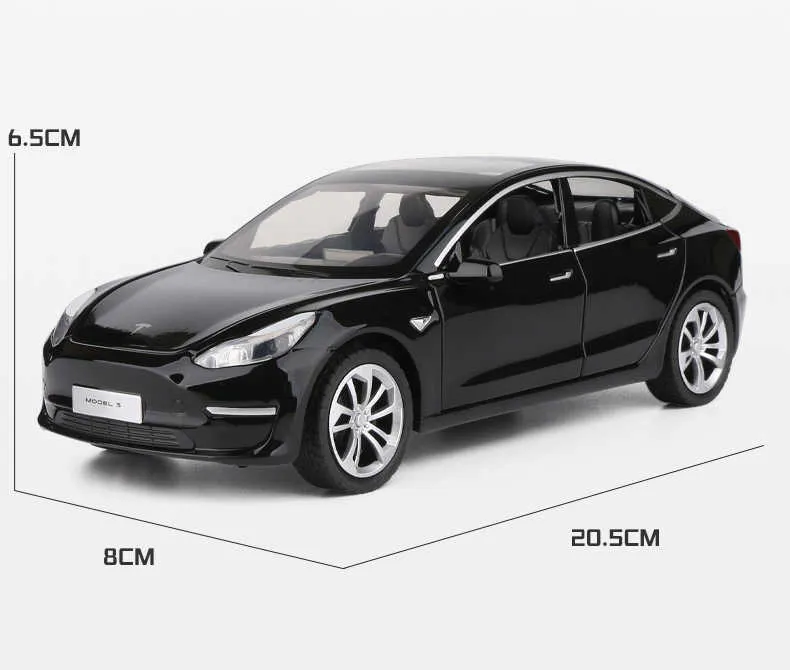 Tesla Model Scale Model 1:24 Scale Tesla Model 3 Die Cast Model Car With... From Xiaola_store ...