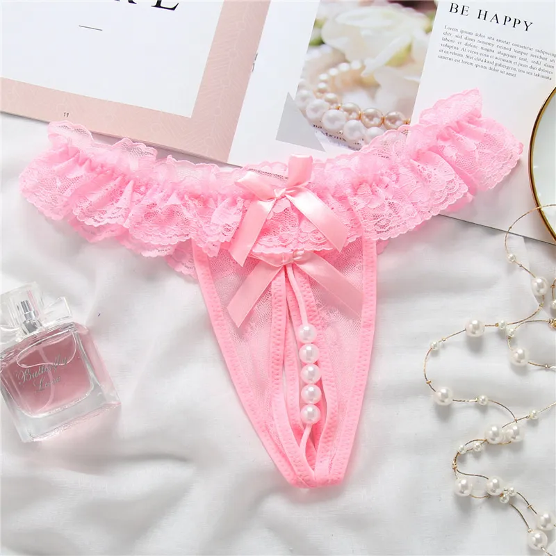 Womens Panties Sexy Women Underwear Female Massage Pearl Lingerie G Stings  Hollow Thong Young Girls Embroidery Lace T Back Panters From 16,33 €