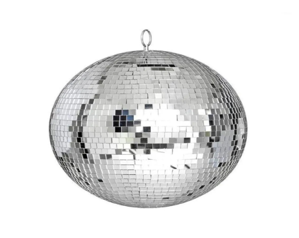 Dekoracja imprezy Big Glass Mirror Ball DJ KTV Bars Stage Light Light Lighting Refleksyjna z B6980805