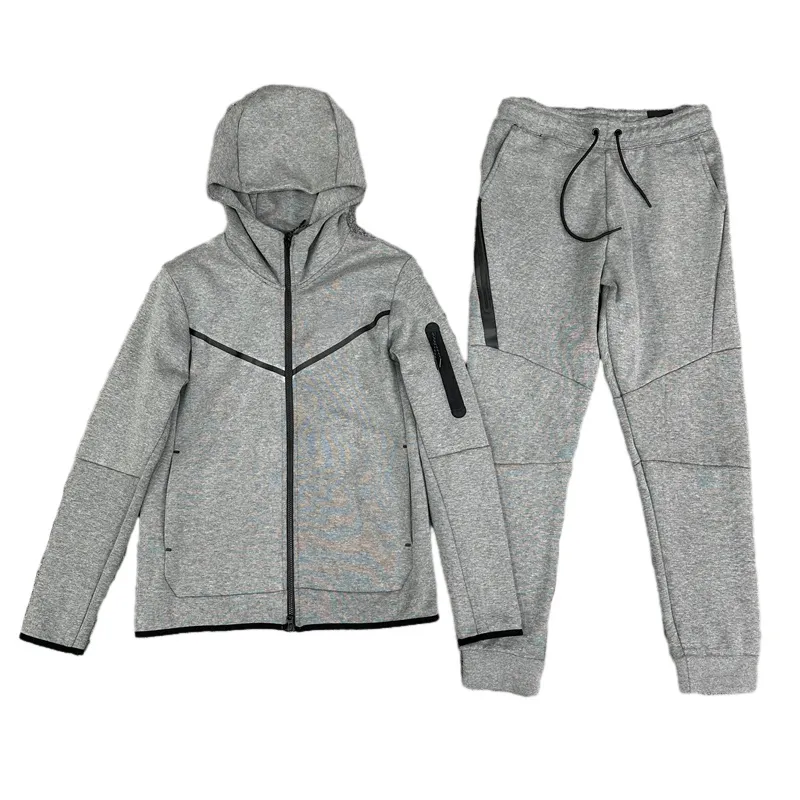 Huven Dragkedja Tracksuit Men Pants Tracksuit Jacket Två stycke Set Thick Tracksuits Set Tech Fleece Sweatsuit Man JOGGERS Långärmad hoodie Kläder Sweatpants M9