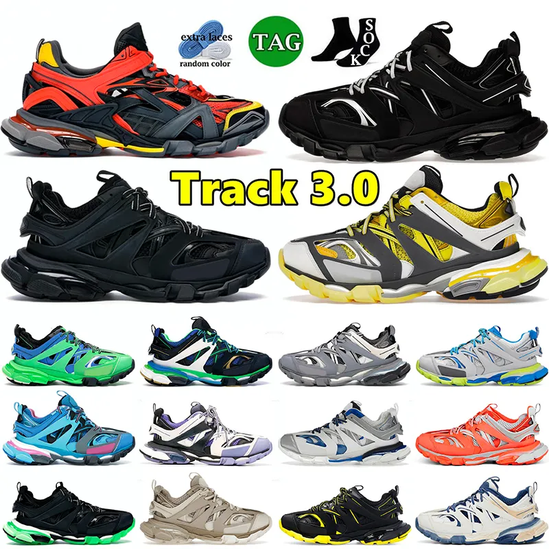 balenciaga track 3 shoes bakeciagas tracks OG 18ssTop OG Luxury Brand Track 3.0 pour hommes femmes Designer Outdoor Sport Cuir Nylon imprimé  【code ：L】