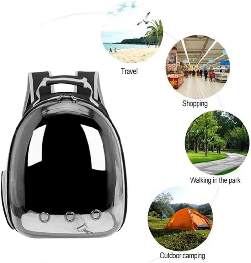 Carrier for Cats Outdoor Pet Shoulder Bag Carriers Portable Pet Cat Dog Backpack Transparent and Breathable Suitable for Small Dogs Cats