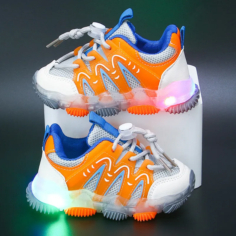 Autumn LED Sneakers For Baby Boys And Girls Glowing Light Up
