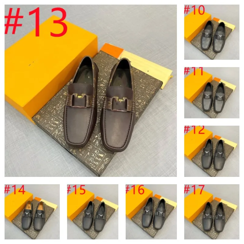 40 Model Orijinal Deri Erkekler Loafers İnek Orijinal Deri Penny Designer Loafer Ayakkabıları Yetişkin Ofis Nefes Alabilir Yaz Erkek Ayakkabı Mokasins Man Flats Boyut 38-46