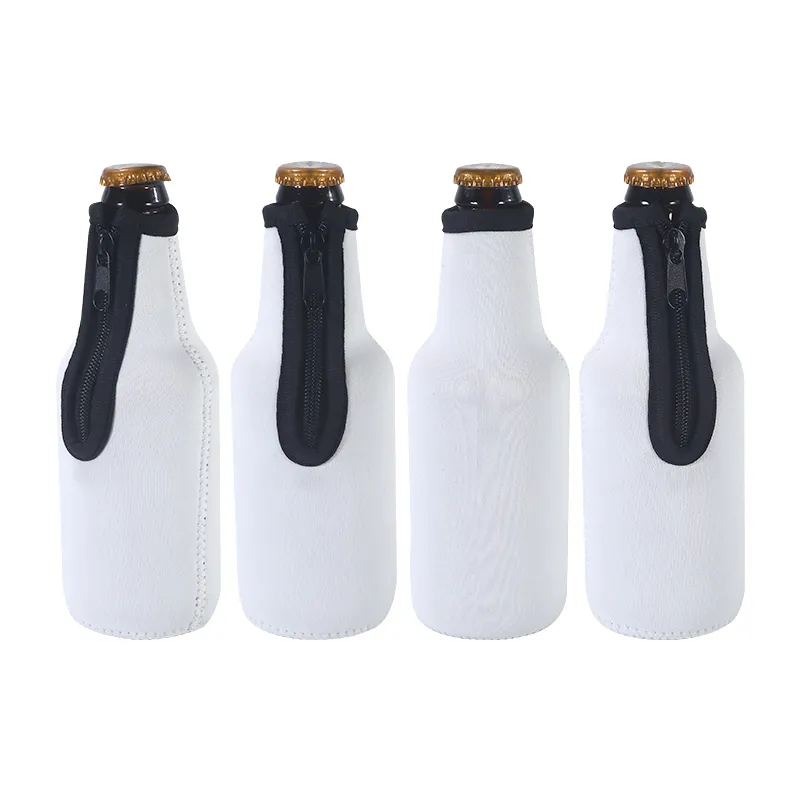 Sublimation Neoprene Beer Bottle Sleeve Blank Reusable Bottle Sleeve Organization Insulated Sleeves Bottle Cover Z11