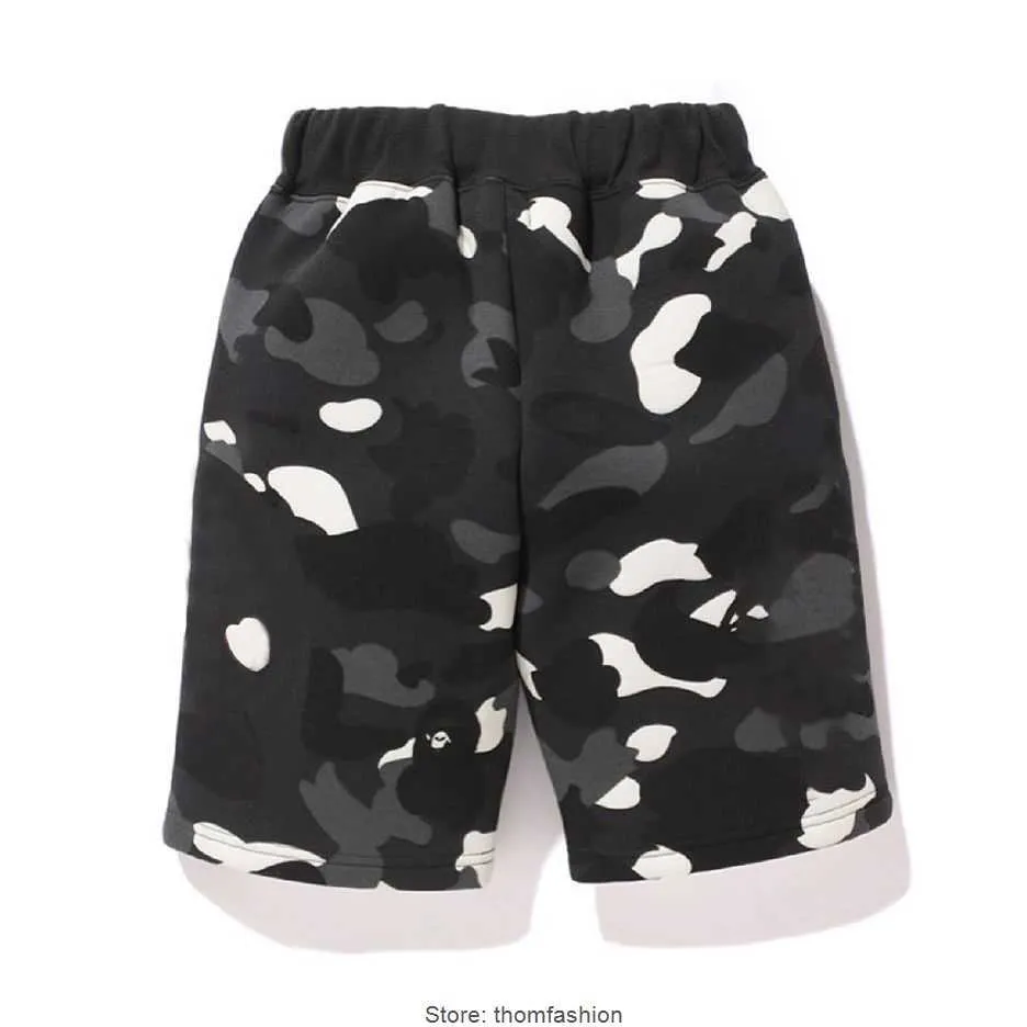 Kinder Short Beach Designer Apes Shorts Baden Jungen Jugend Baby Jogginghose Kleinkinder Kinder Camouflge Pants Kid Infants Printed Shark Head Luminous Gir