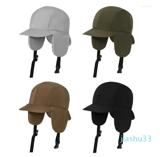 Top Caps Japon Rus Kış Şapkası Kadınlar İçin Hızlı Kuru Pamuk Beyzbol Koruma Snapback Kürk Şapkaları