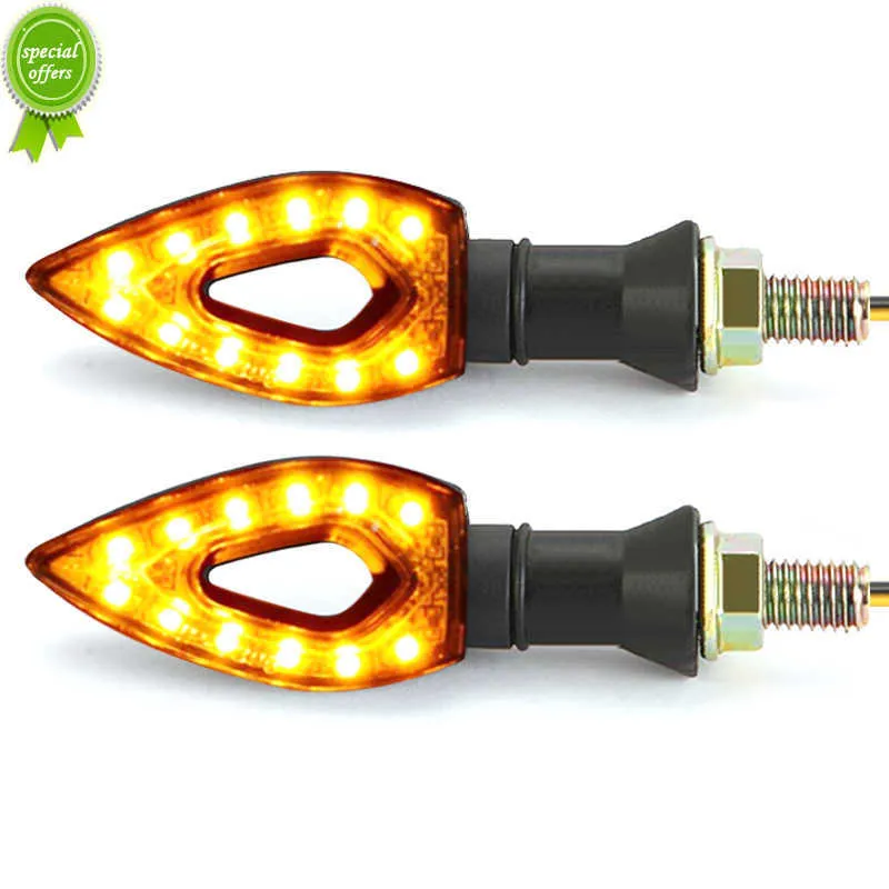 Led Blade Indicators Motorcycle LED Turn Signal Light Amber Blade Indicator Blinker ...