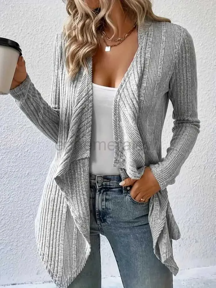 Women's Sweaters Womens Knitted Sweater Autumn Winter Long Sleeve Cardigan Tops Casual Fashion Solid Color Sweaters Female zln231127