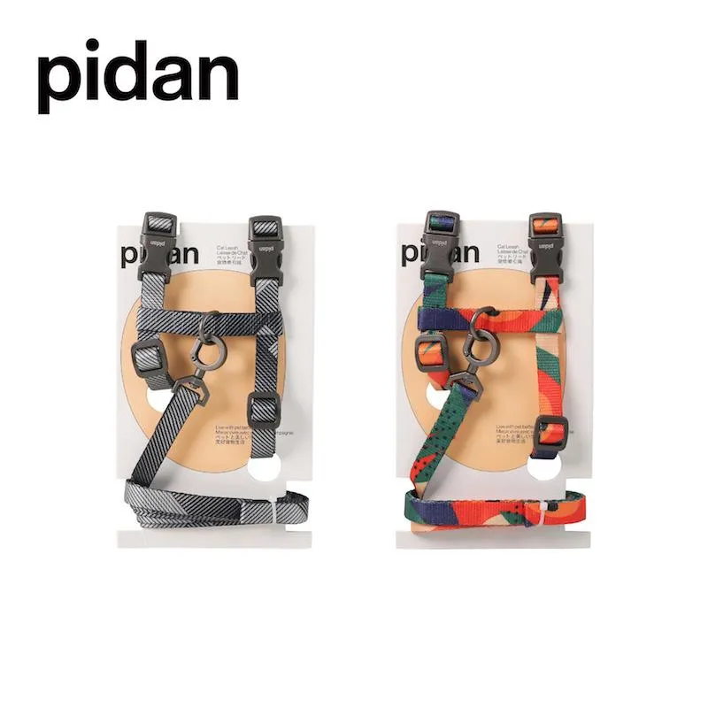 Ensemble de cordes de Traction pour chat Pidan, harnais en forme de H pour chat, corde de marche anti-casse, chaîne pour chat, fournitures pour animaux de compagnie, accessoires