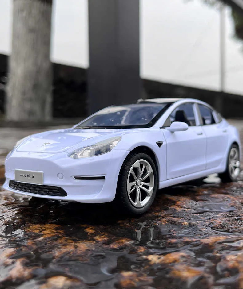 Tesla Model Scale Model 1:24 Scale Tesla Model 3 Die Cast Model Car With... From Xiaola_store ...