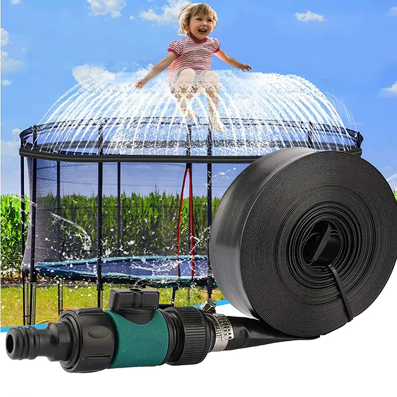 Trampoline Sprinkler Garden Cooling Watering Hose Tool Sprinkler Hose Multi  Sizes Control Water Pressure for Children Summer Outdoor Water Toys(12  Meters) : : Toys & Games