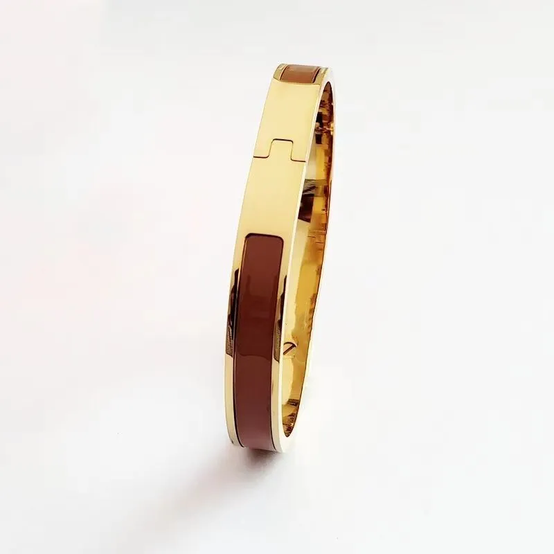 Designer Classic Letter Bracelet Womens Couples Bracelets Rose Gold Sier Tri-Colour Bangle 8 mm de grande taille 17 bijoux